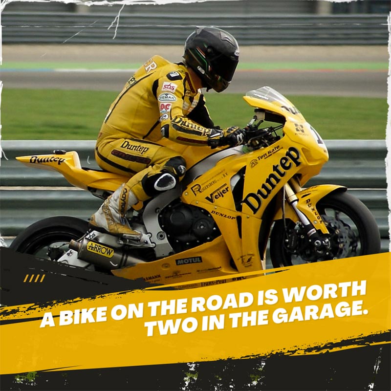 A bike on the road is worth two in the garage