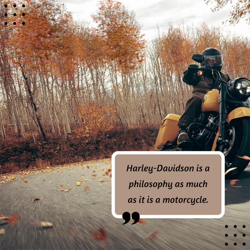 Harley-Davidson is a philosophy as much as a motorcycle