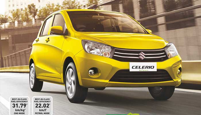 Maruti Celerio Green cng